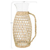 Seagrass Sleeve Glass Pitcher