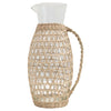 Seagrass Sleeve Glass Pitcher