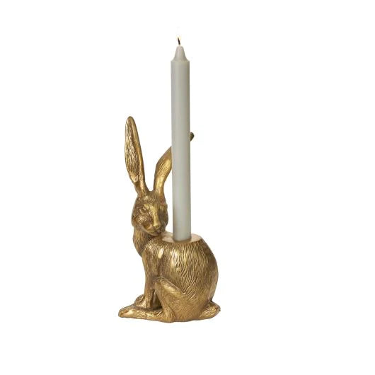 Aluminum Hare Candle Holder