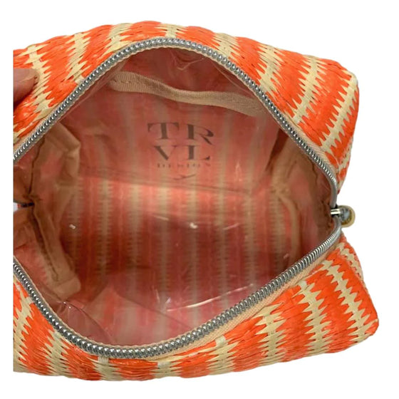 Orange Tiki Straw Mini Bag